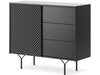 Kommode mit Türe und Schubladen Ravi Schwarz