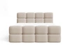 Boxspringbett mit Bettkasten 140x200 Rivon Beige