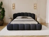 Polsterbett mit Stauraum und Lattenrost 140x200 Cloud Soft Schwarz
