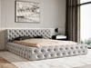 Polsterbett mit Bettkasten und Lattenrost 180x200 Palini Grau