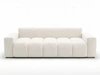 Schlafsofa mit Bettfunktion und Bettkasten Miro Creme