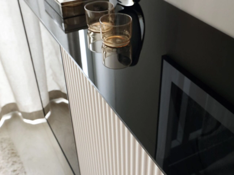 Wohnzimmerset mit Led Auroé Kaschmir