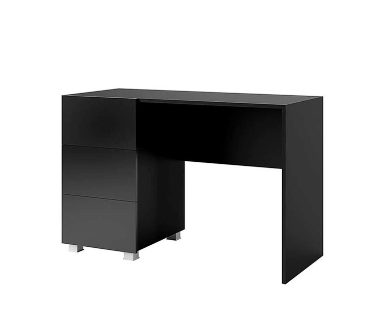Schreibtisch mit Schubladen Calardus – Schwarz Glanz