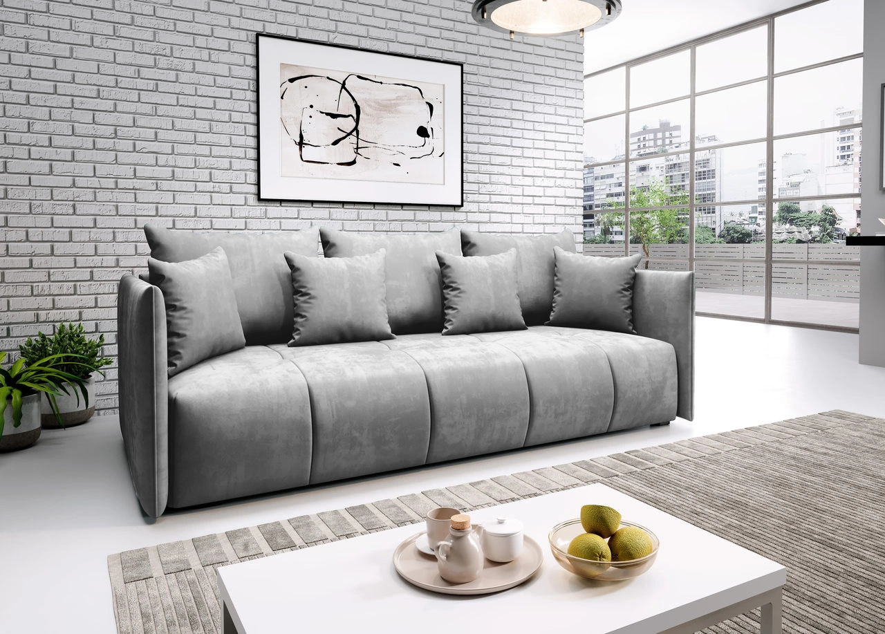 Moderne Polstersofa Ardi 3R - Grau