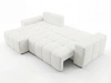 Ecksofa L-Form mit Schlaffunktion und Bettkasten Bresso Creme