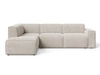 Ecksofa L-Form Links Eluno Hellbeige