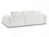 Ecksofa L-Form mit Schlaffunktion und Bettkasten Avelin Rechts Creme