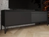 TV-Lowboard mit Türen 153 cm Sorano Schwarz