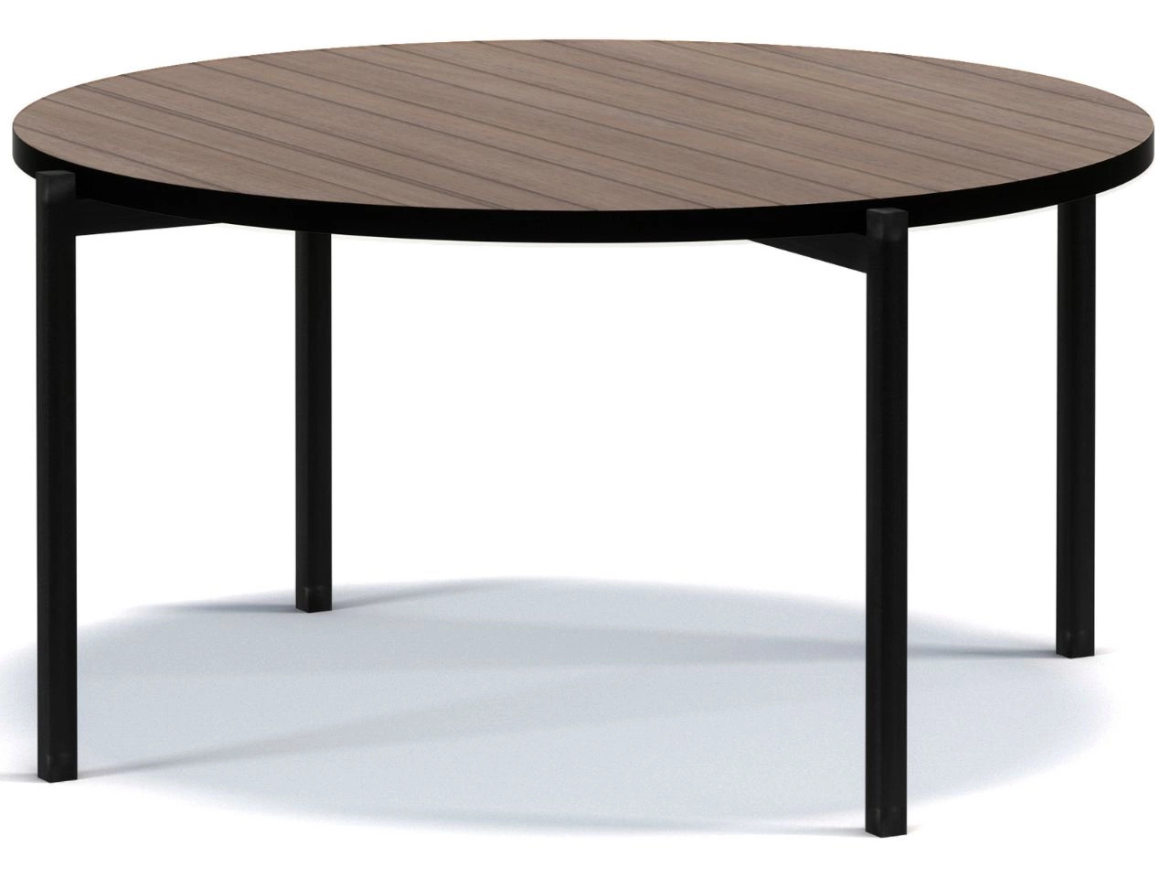 Runder Couchtisch Sevilla 84 cm Dunkelbraun