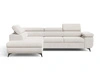 Ecksofa L-Form mit Schlaffunktion und Bettkasten Argon Links Hellbeige
