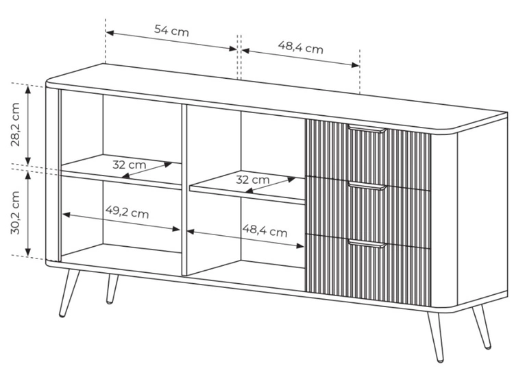 Wohnzimmer-Set Latina Weiß