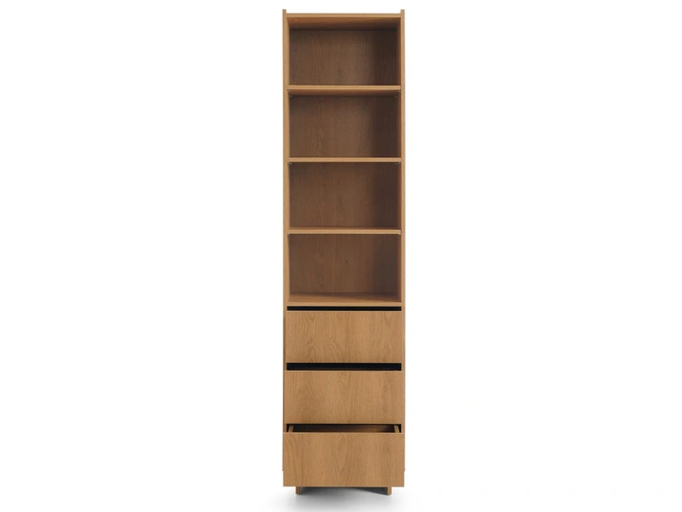 Bücherregal mit Schubladen Azumi Karamell Eiche