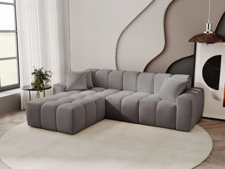 Ecksofa L-Form Links Moderne Ecksofa Colombo Dunkelgrau