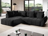 Ecksofa L-Form mit Schlaffunktion und Bettkasten Genoa Anthrazit