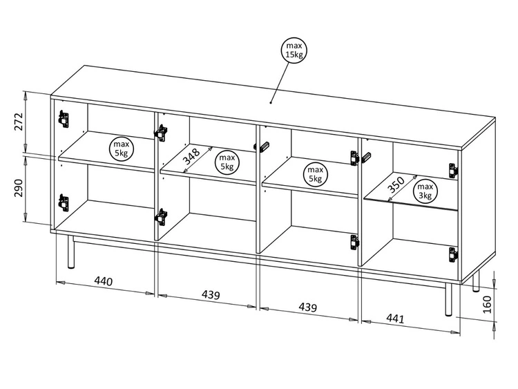 Wohnzimmerset mit Led Rapallo Kaszmir, Eiche Geölte