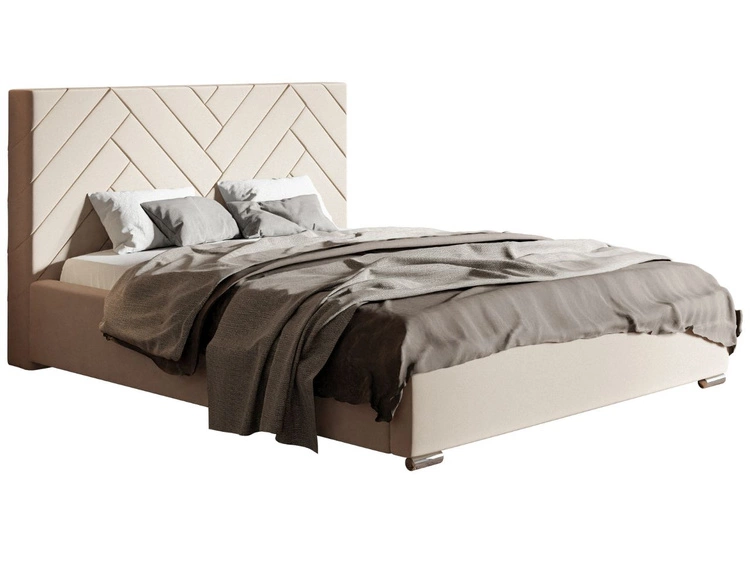 Polsterbett mit Bettkasten und Lattenrost 160x200 Toreto Beige