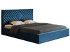 Polsterbett mit Bettkasten und Lattenrost 120x200 Loris Dunkelblau