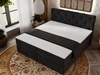 Boxspringbett mit Bettkasten 180x200 Napoli Anthrazit
