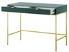 Schminktisch mit Schubladen Amber Grün, Gold Frame