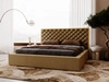 Polsterbett mit Bettkasten und Lattenrost 160x200 Bonito Braun