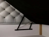 Boxspringbett mit Bettkasten 200x200 Bergamo Hellgrau