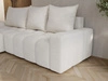 Ecksofa L-Form mit Schlaffunktion und Bettkasten Bresso Creme