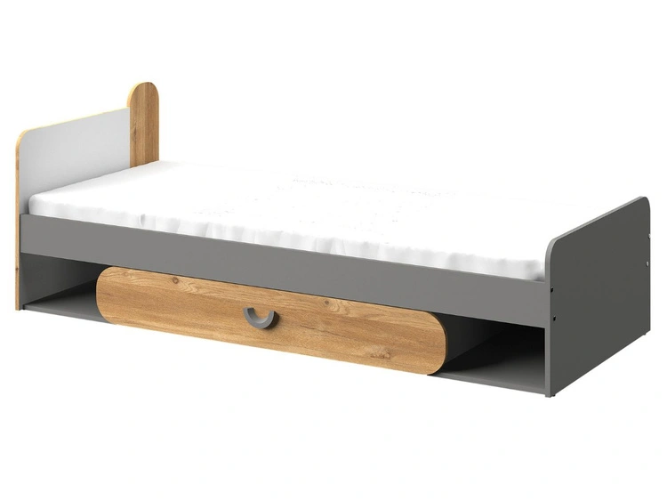 Möbel-Set für Jugendzimmer Casa Nash Eiche, Weiß, Grau