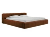 Polsterbett mit Bettkasten und Lattenrost 120x200 Lipari Braun