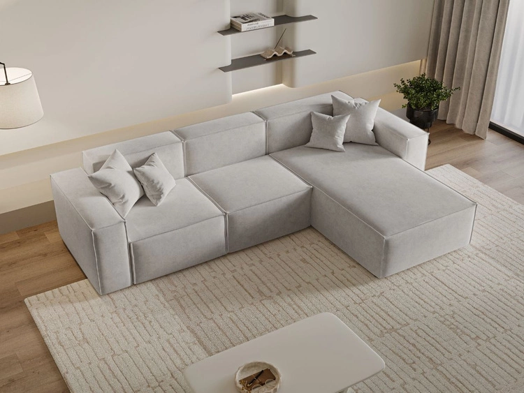 Ecksofa L-Form Rechts Arizona Grau