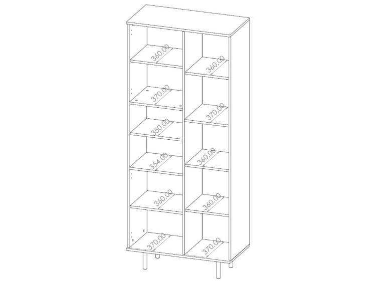 Regal mit Türen Ankara Kaschmir