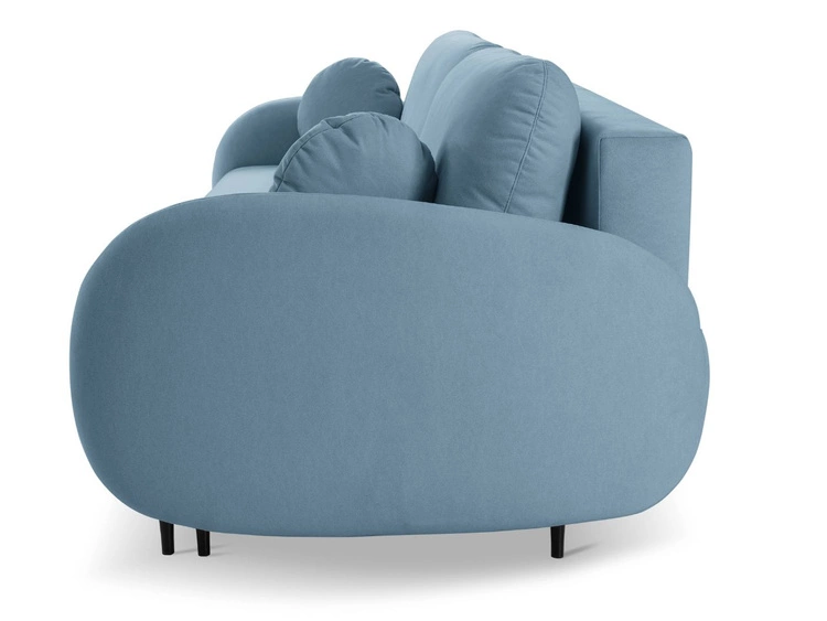 Schlafsofa mit Bettfunktion und Bettkasten Alta Blau