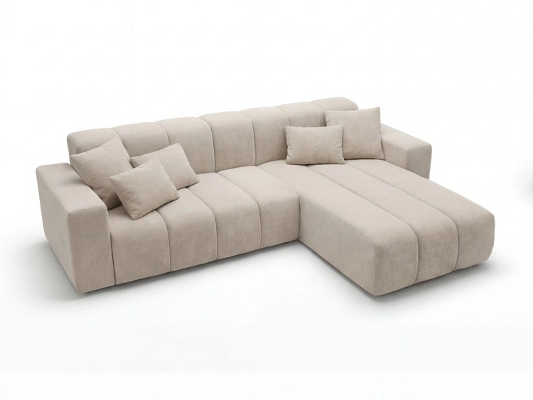 Ecksofa L-Form Rechts Nork Beige