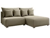 Ecksofa L-Form Rechts mit Schlaffunktion und Bettkasten Ronni Beige