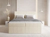Boxspringbett mit Bettkasten 200X200 Brisa Beige