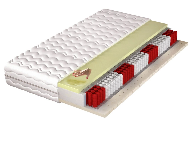 Taschenfederkernmatratze Multipocket mit Kokosfasermatte Lunaro 160x200