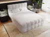 Boxspringbett mit Bettkasten 180x200 Bouclé-Stoff Alicante Grau