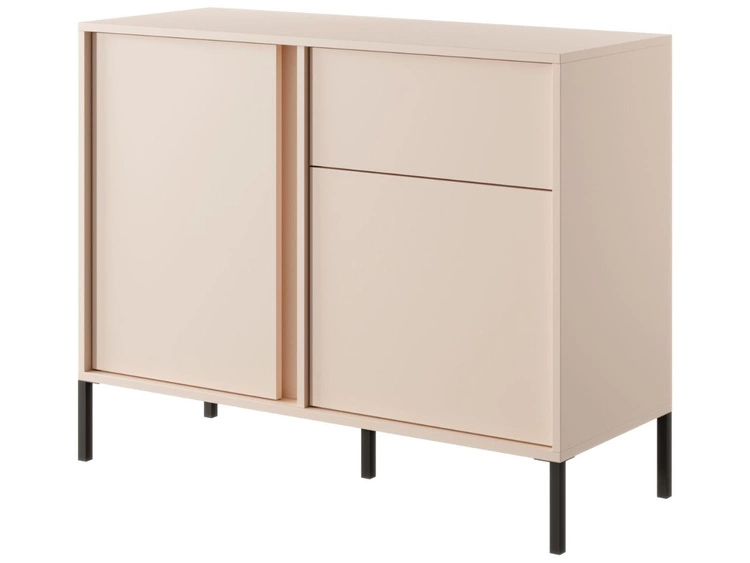 Kommode mit Türen und Schublade Dego Beige