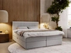 Boxspringbett mit Bettkasten 200x200 Marbella Hellgrau