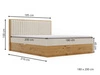 Boxspringbett mit Bettkasten 180x200 Forest Anthrazit
