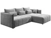 Ecksofa L-Form mit Schlaffunktion und Bettkasten Ardi Grau