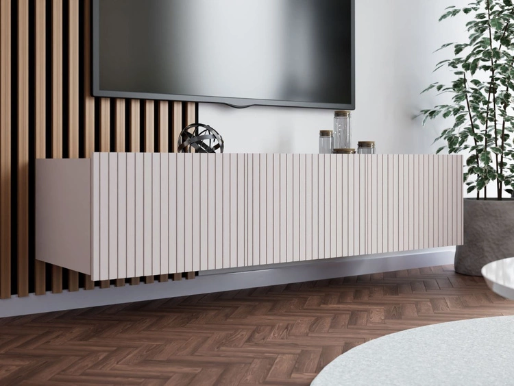 TV-Lowboard mit Türen 150 cm Kioto Cashmere