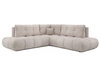 Ecksofa mit Schlaffunktion und Bettkasten Links Kair Beige