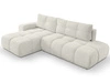 Ecksofa L-Form Links mit Schlaffunktion und Bettkasten Sile L Beige