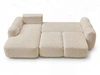 Ecksofa L-Form mit Schlaffunktion und Bettkasten Avelin Links Beige