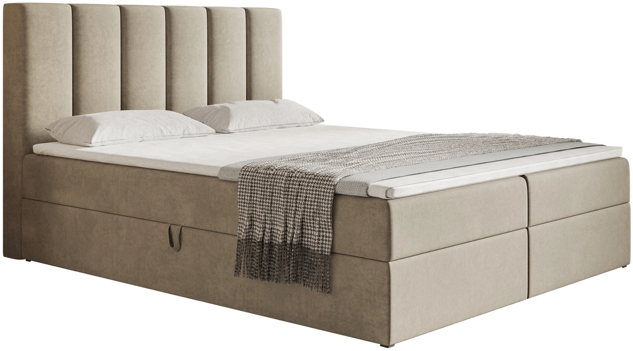 Boxspringbett 160x200 Cascada - Beige