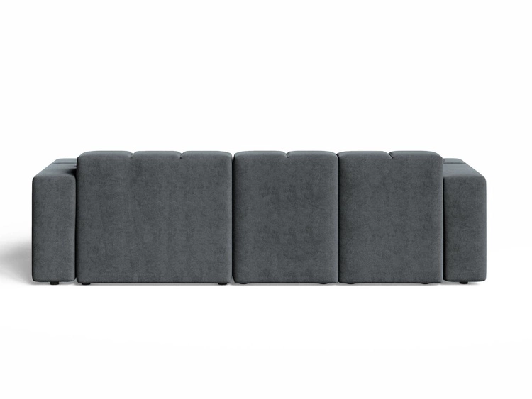 Ecksofa L-Form Rechts Moderne Ecksofa Loopo Dunkelgrau
