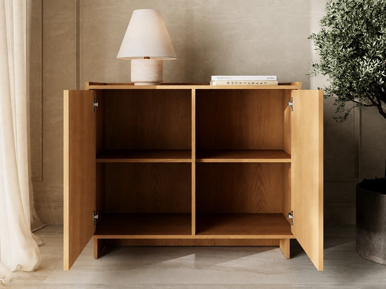 Kommode mit Türen 98 cm Azumi Karamell Eiche
