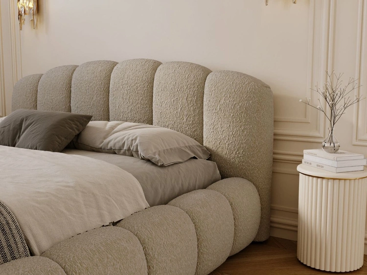 Polsterbett mit Stauraum und Lattenrost 140x200 Cloud Soft Beige