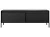 TV-Lowboard mit Türen 153 cm Sorano Schwarz