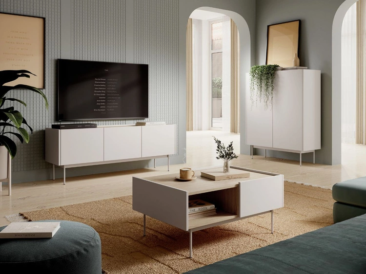 TV-Lowboard mit Türen Drevo Cashmere